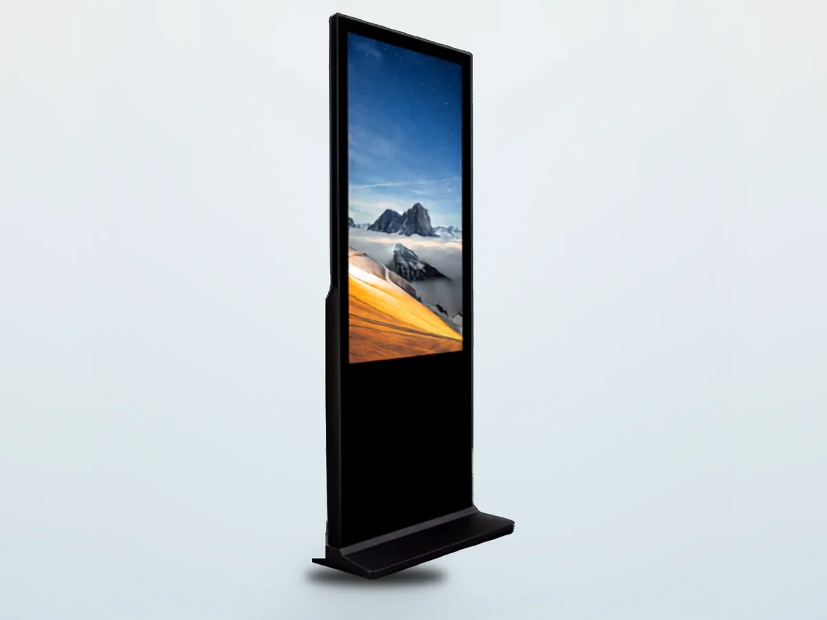 Interactive Touchscreen Kiosk on a freestanding floor stand
