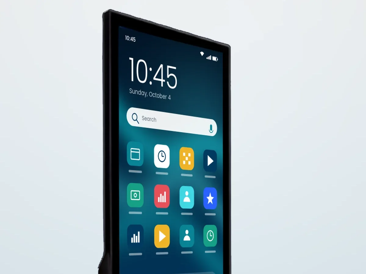 Interactive Touchscreen Kiosk screen showing app icons
