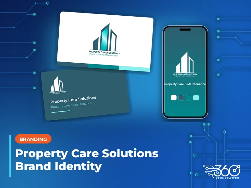 Property Care Solutions logo and brand colors, a brand identity by 360 Logix